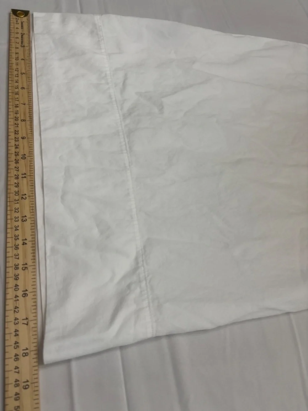 Peacock Alley King Flat Sheet and 1 King Pillowcase White 100% Cotton Breathable